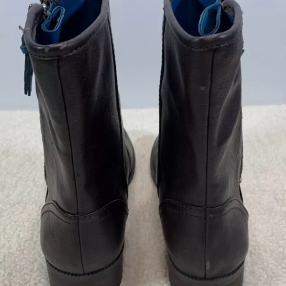 TOMMY HILFIGER Fallon 2 Dark Brown 1" Heel Zip Up Fashion Ankle Boot Shoes 8.5M - Picture 4 of 16